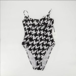 Onia Houndstooth One Piece Swimsuit NWT Size S